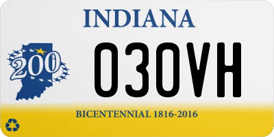 IN license plate 030VH