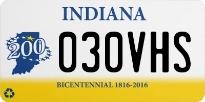 IN license plate 030VHS