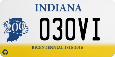 IN license plate 030VI