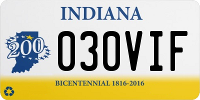 IN license plate 030VIF