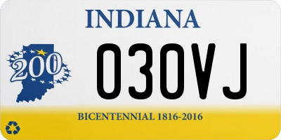 IN license plate 030VJ