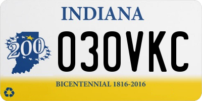 IN license plate 030VKC