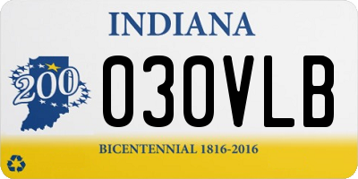 IN license plate 030VLB