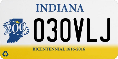 IN license plate 030VLJ