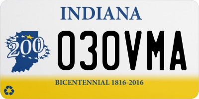 IN license plate 030VMA