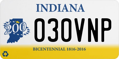 IN license plate 030VNP