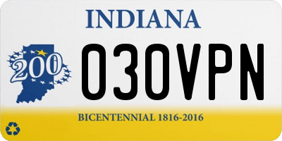 IN license plate 030VPN