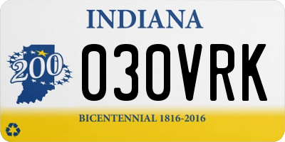 IN license plate 030VRK