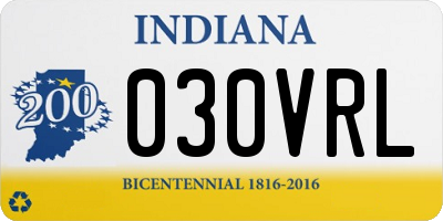 IN license plate 030VRL