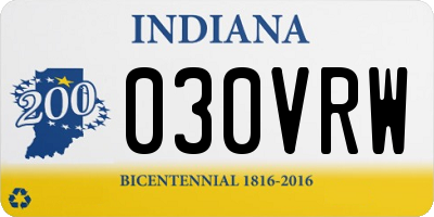 IN license plate 030VRW