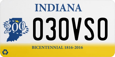 IN license plate 030VSO