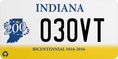 IN license plate 030VT