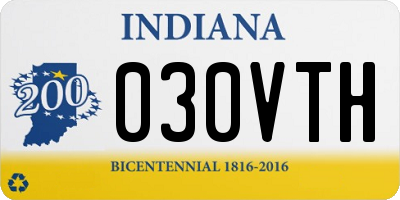 IN license plate 030VTH