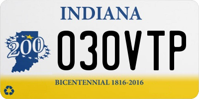 IN license plate 030VTP