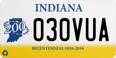 IN license plate 030VUA