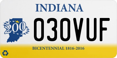 IN license plate 030VUF