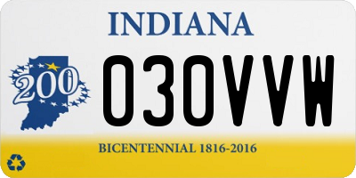 IN license plate 030VVW