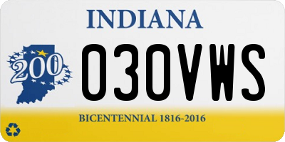 IN license plate 030VWS