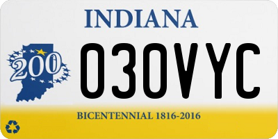 IN license plate 030VYC