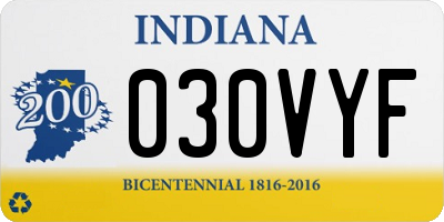 IN license plate 030VYF