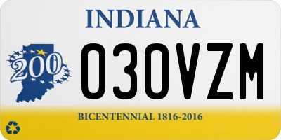 IN license plate 030VZM