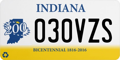 IN license plate 030VZS