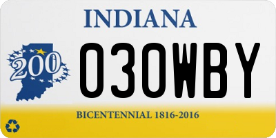 IN license plate 030WBY