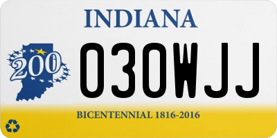 IN license plate 030WJJ