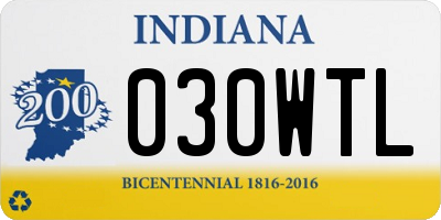 IN license plate 030WTL