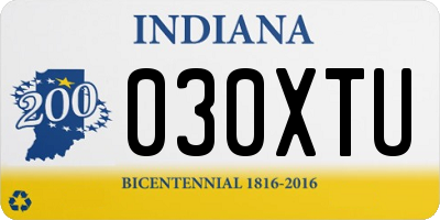 IN license plate 030XTU