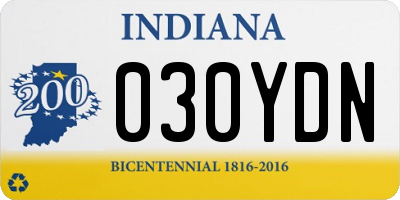 IN license plate 030YDN