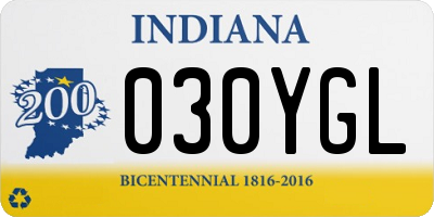 IN license plate 030YGL