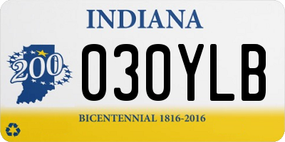 IN license plate 030YLB
