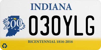 IN license plate 030YLG
