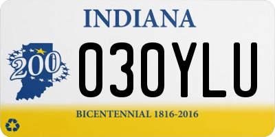 IN license plate 030YLU