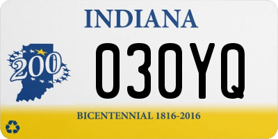 IN license plate 030YQ