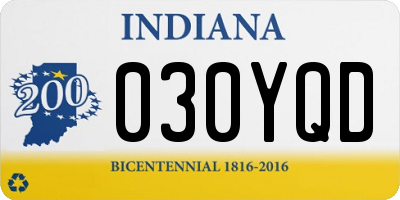 IN license plate 030YQD