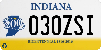 IN license plate 030ZSI