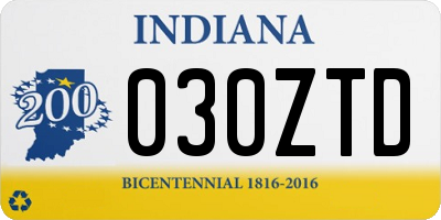 IN license plate 030ZTD