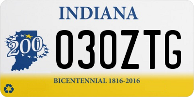 IN license plate 030ZTG