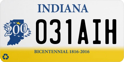 IN license plate 031AIH