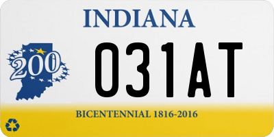 IN license plate 031AT