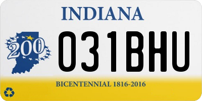 IN license plate 031BHU