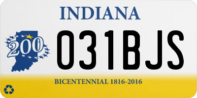 IN license plate 031BJS