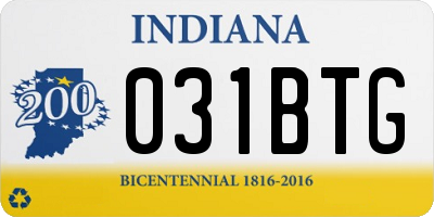IN license plate 031BTG