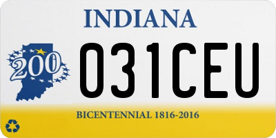 IN license plate 031CEU