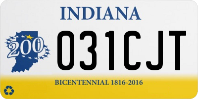 IN license plate 031CJT