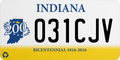 IN license plate 031CJV