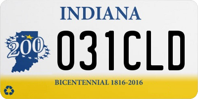 IN license plate 031CLD