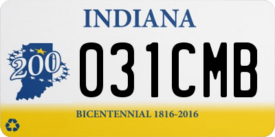 IN license plate 031CMB